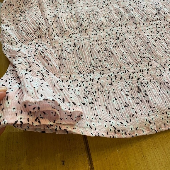 Bobeau Womens Cold Shoulder Pink Patterned 3X New Top poly stretchy - Picture 9 of 10